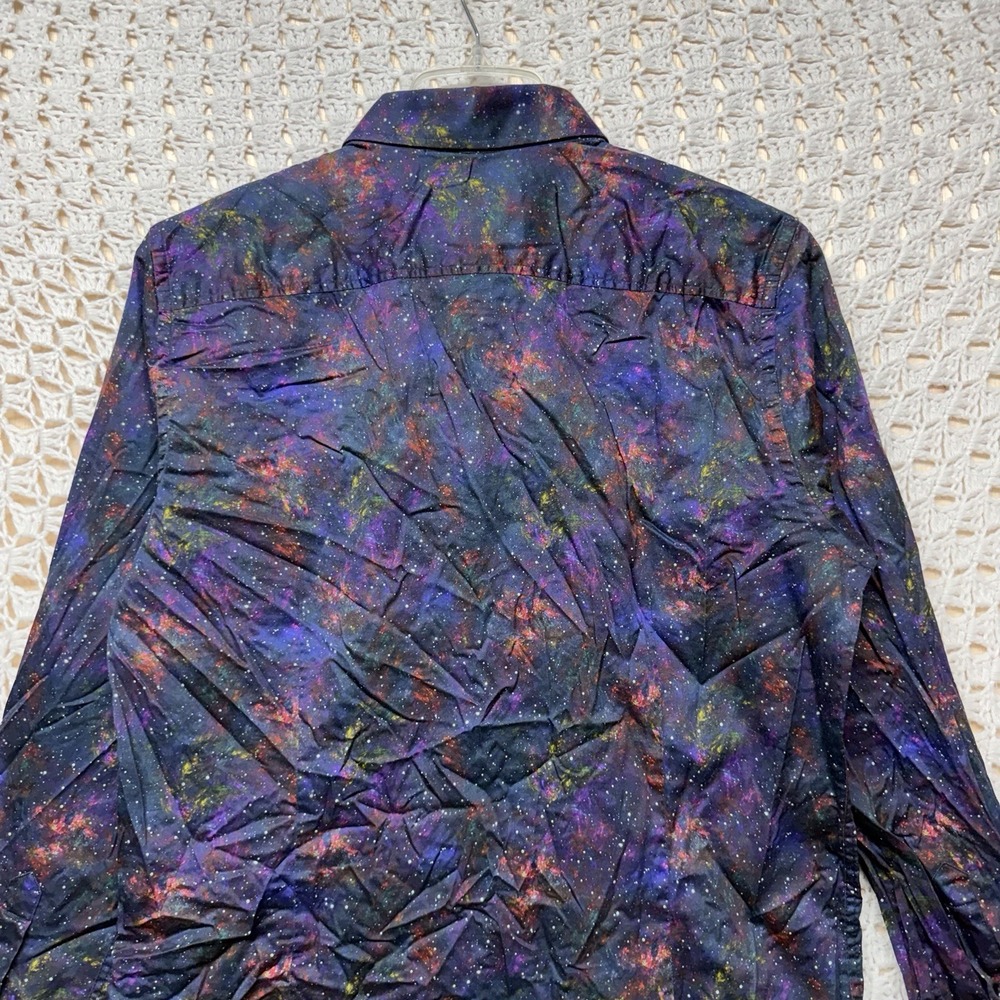 Robert Graham Galen Shirt Mens XL Purple Galaxy Long Slv Button-Down 100%Cotton - Picture 7 of 11